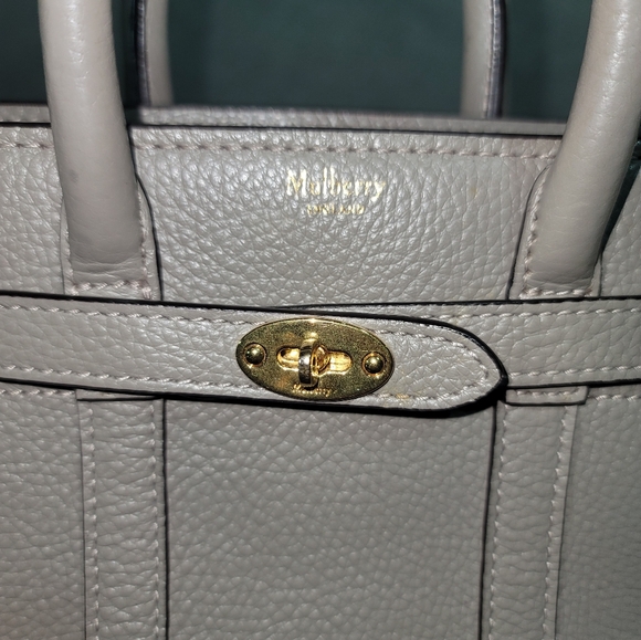 Mulberry micro zipped bayswater in grey - Picture 7 of 12
